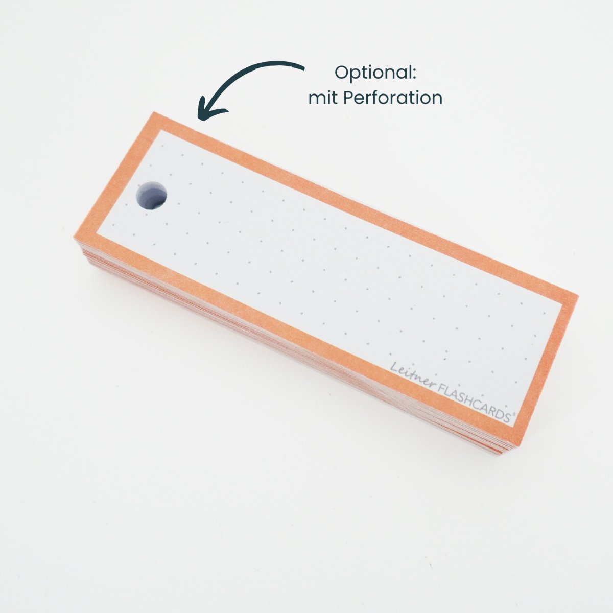 Leitner Flashcards Karteikarten Vokabeln Orange Dotted