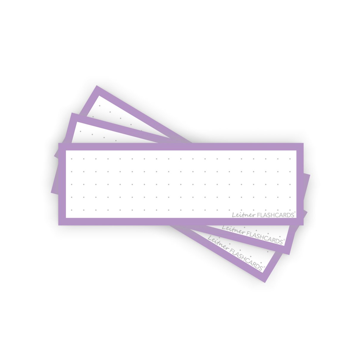 Leitner Flashcards Karteikarten Vokabeln Pastell Flieder Dotted