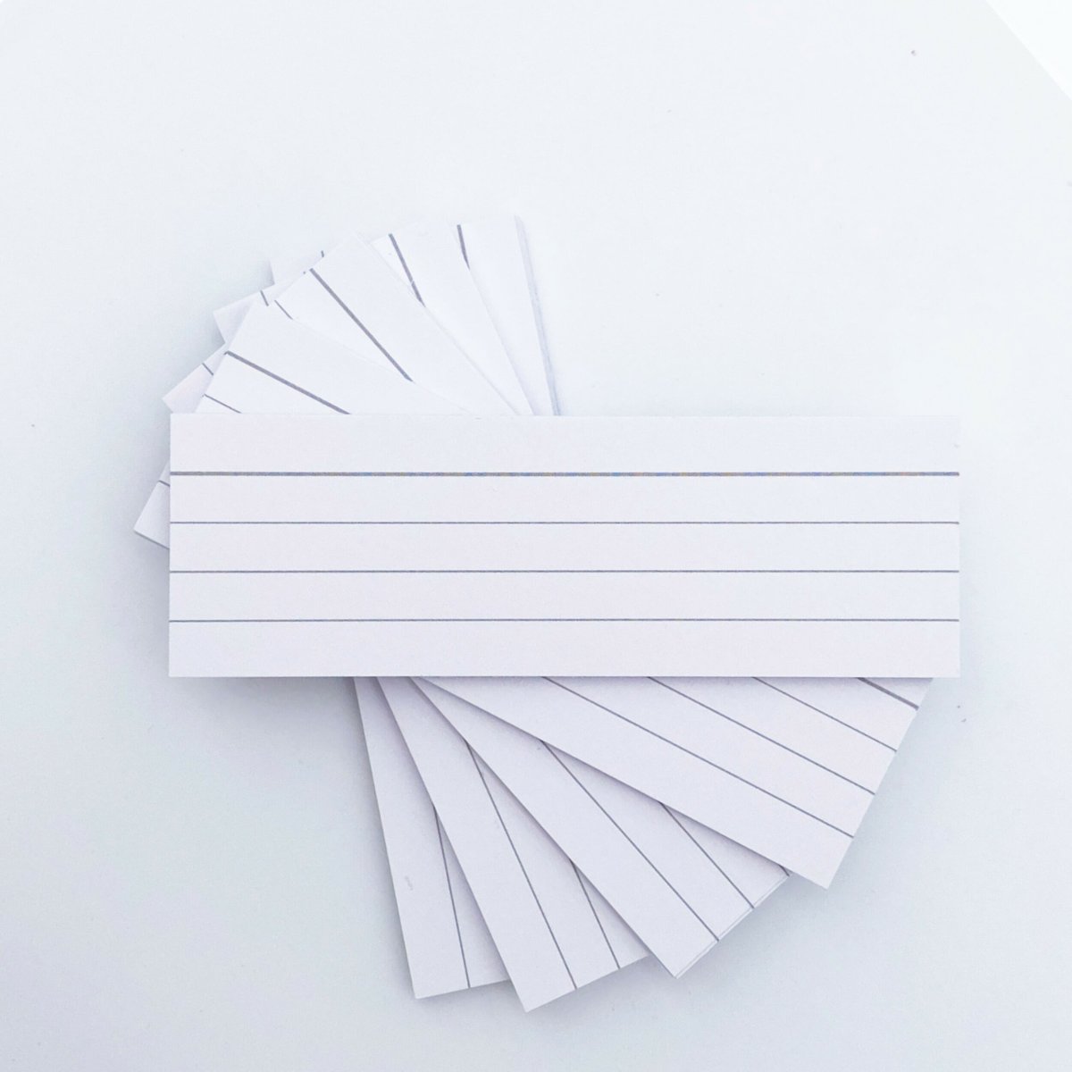 Leitner Flashcards Karteikarten Vokabeln Weiß Liniert