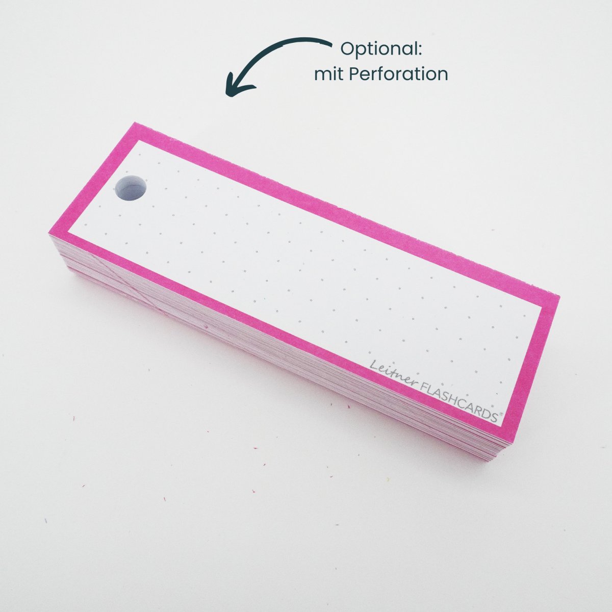 Leitner Flashcards Karteikarten Vokabeln Pink Dotted