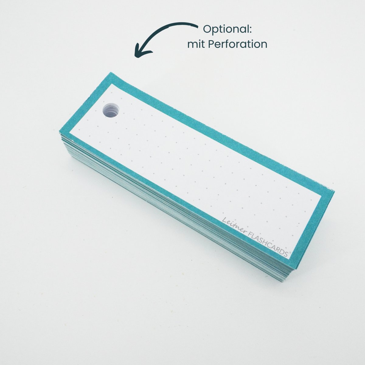 Leitner Flashcards Karteikarten Vokabeln Türkis Dotted