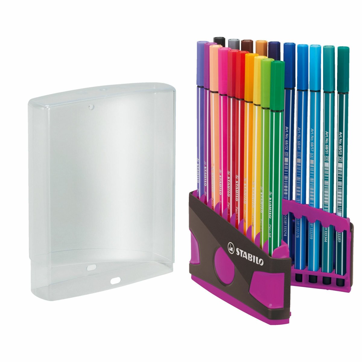 STABILO Pen 68 Premium-Filzstift ColorParade anthrazit/violett 20er Set
