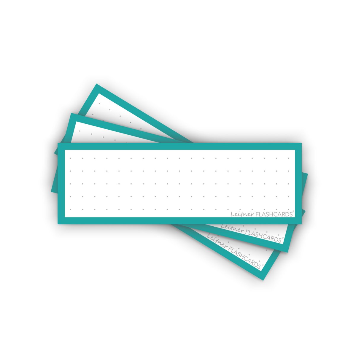 Leitner Flashcards Karteikarten Vokabeln Türkis Dotted