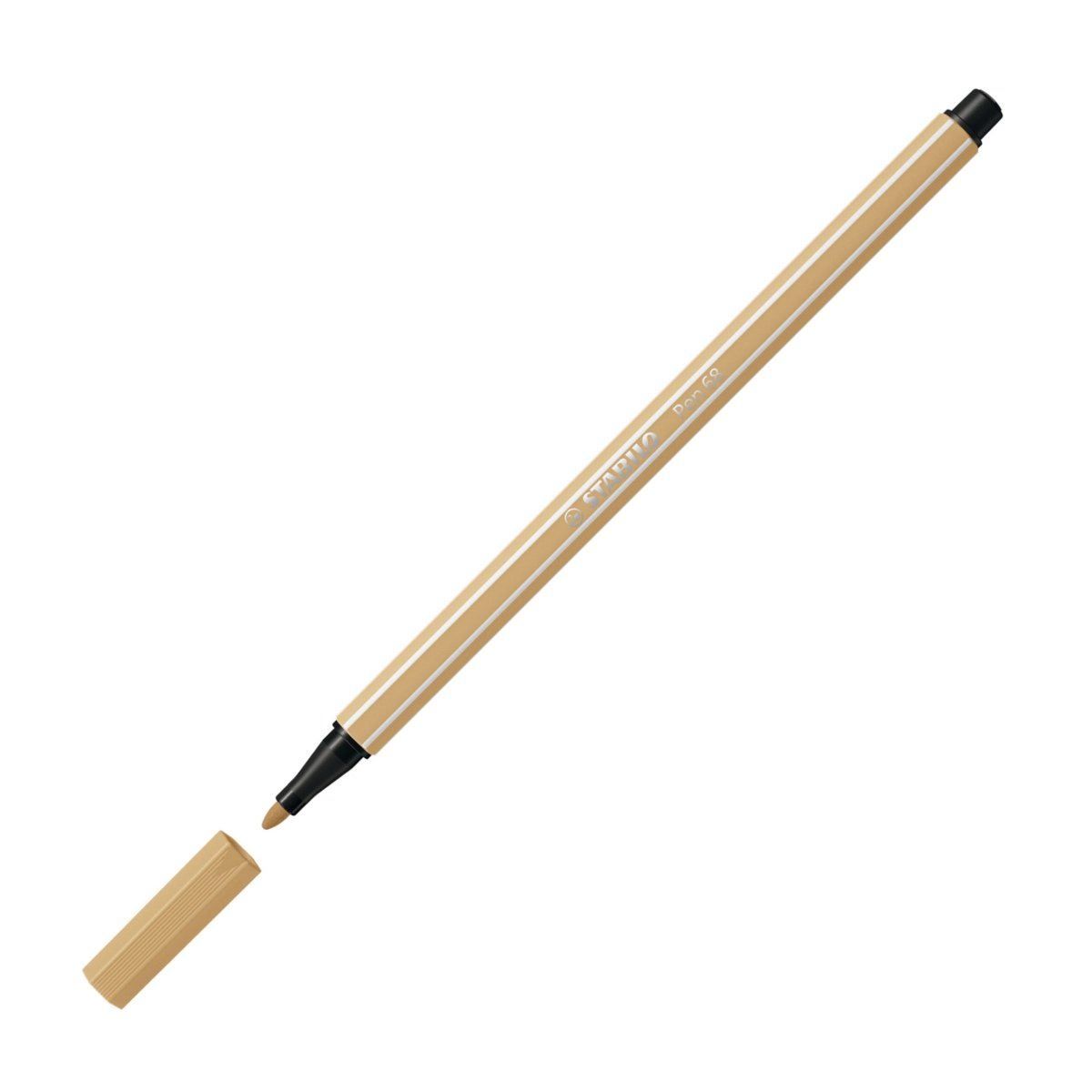 STABILO Pen 68 Premium-Filzstift Einzelstift ocker hell