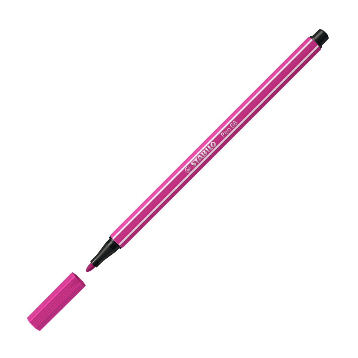 STABILO Pen 68 Premium-Filzstift Einzelstift rosarot
